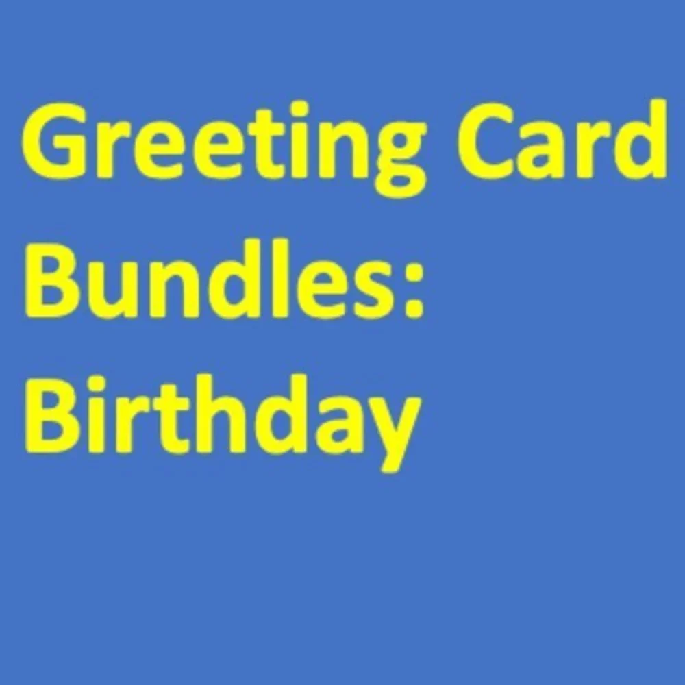 Birthday Greeting Card‎ Bundles